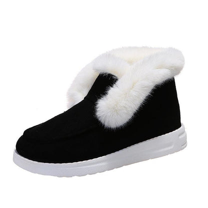 Cheky - Snow Boots Warm Winter Shoes Plush Fur Ankle Boots Women