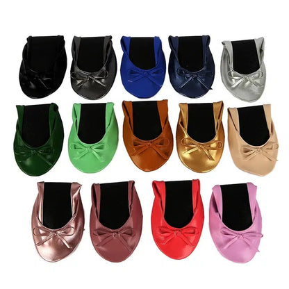 Cheky - Women Shoes Flats Portable Fold Up Ballerina