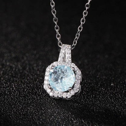 Cheky - Perfume Bottle Pendant Necklace Women's Full Diamond