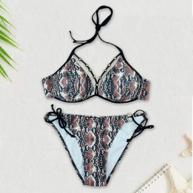 Cheky - Bikini 2023 New Swimsuit Women Swimwear Push Up Sexy Floral Print Bathing Suit Bikinis Set Brazilian Beach Female Wear Biqiuni