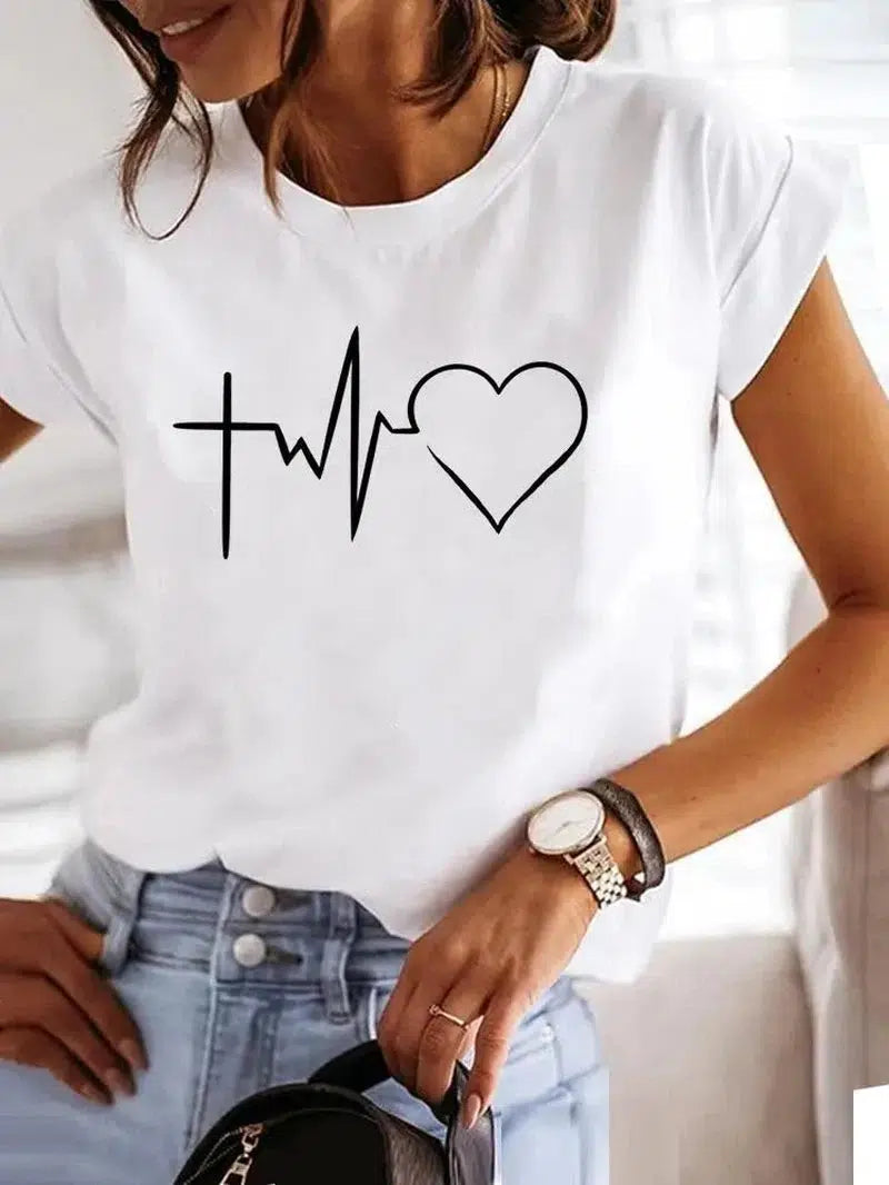 Cheky - Love Style Print T-Shirt