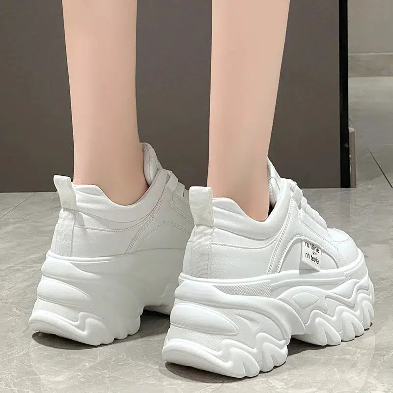 Cheky - Stylish Chunky Platform Sneakers - Versatile & Comfortable