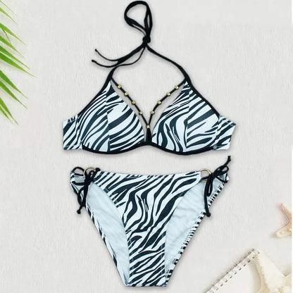 Cheky - Bikini 2023 New Swimsuit Women Swimwear Push Up Sexy Floral Print Bathing Suit Bikinis Set Brazilian Beach Female Wear Biqiuni