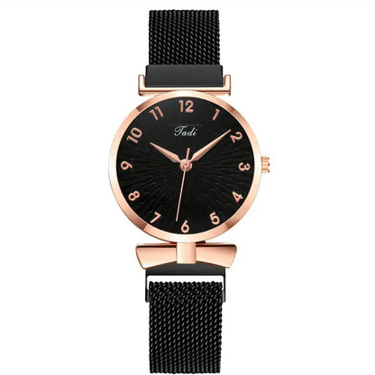 Cheky - New stock!! Women Watches Pentagram Bracelet Female Magnetic Mesh Band Woman Watch Bracelet lazy watch Montre Femme Reloj Mujer