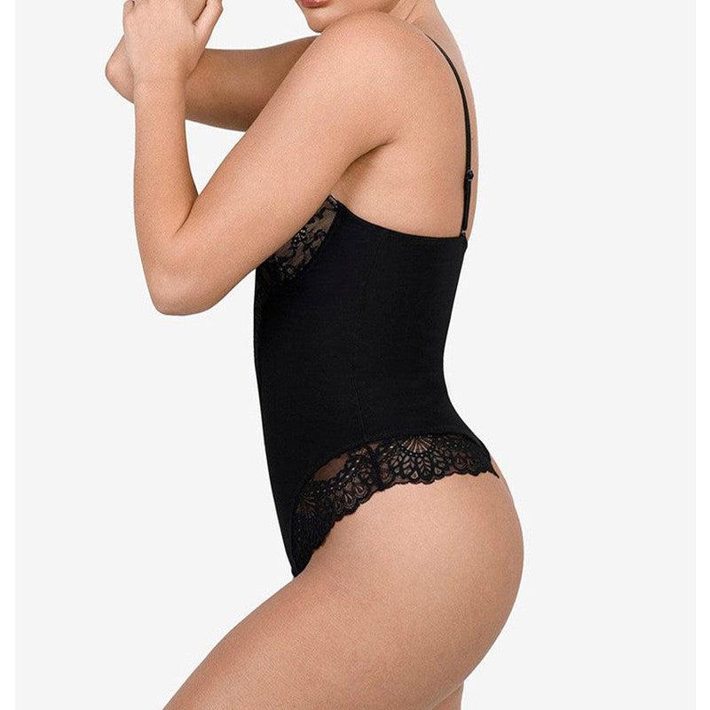 Cheky - Lace Shapewear Women's Jumpsuit Waist Control Body Shaping Butt Lift Bodysuit Body Shaper Rompers