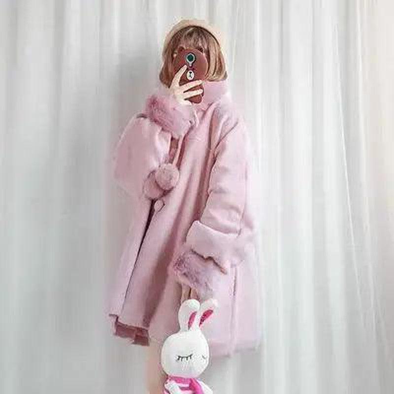 Cheky - A Dream Coat for Sweet Girls Cute Winter Long Sleeve Wool