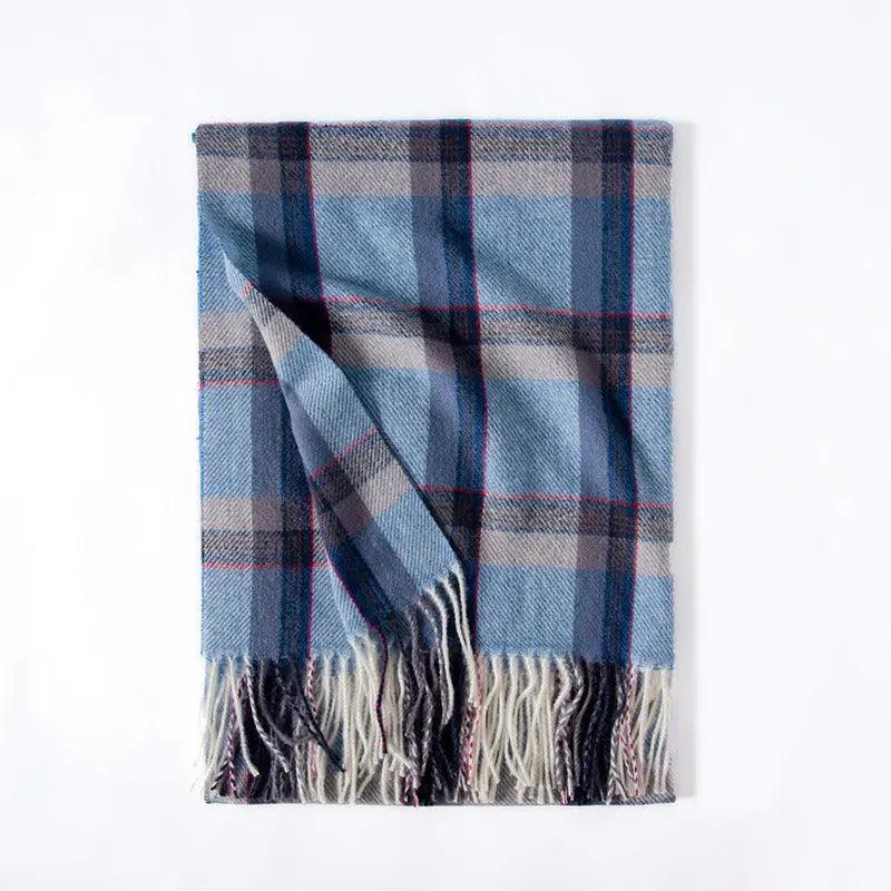 Cheky - Contrast Check Print Of Cashmere Scarf