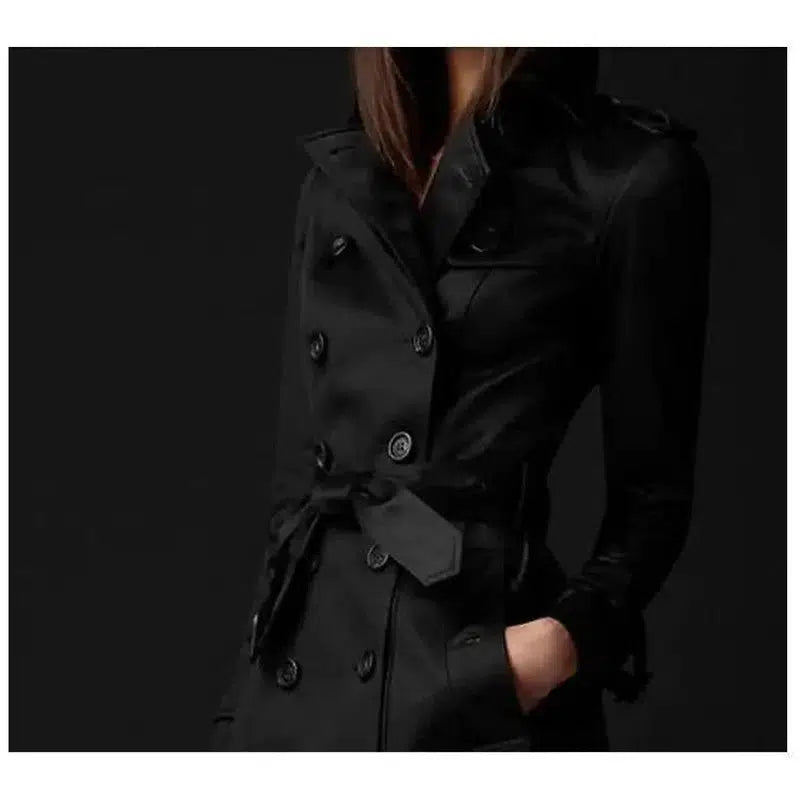 Cheky - Double-breasted Trench Coat