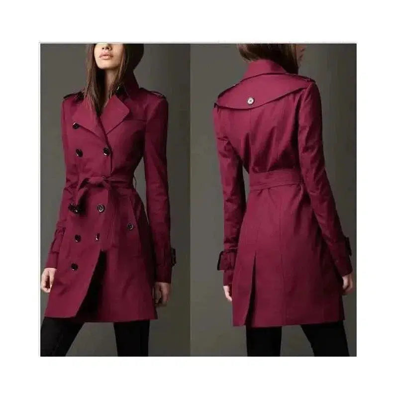 Cheky - Double-breasted Trench Coat