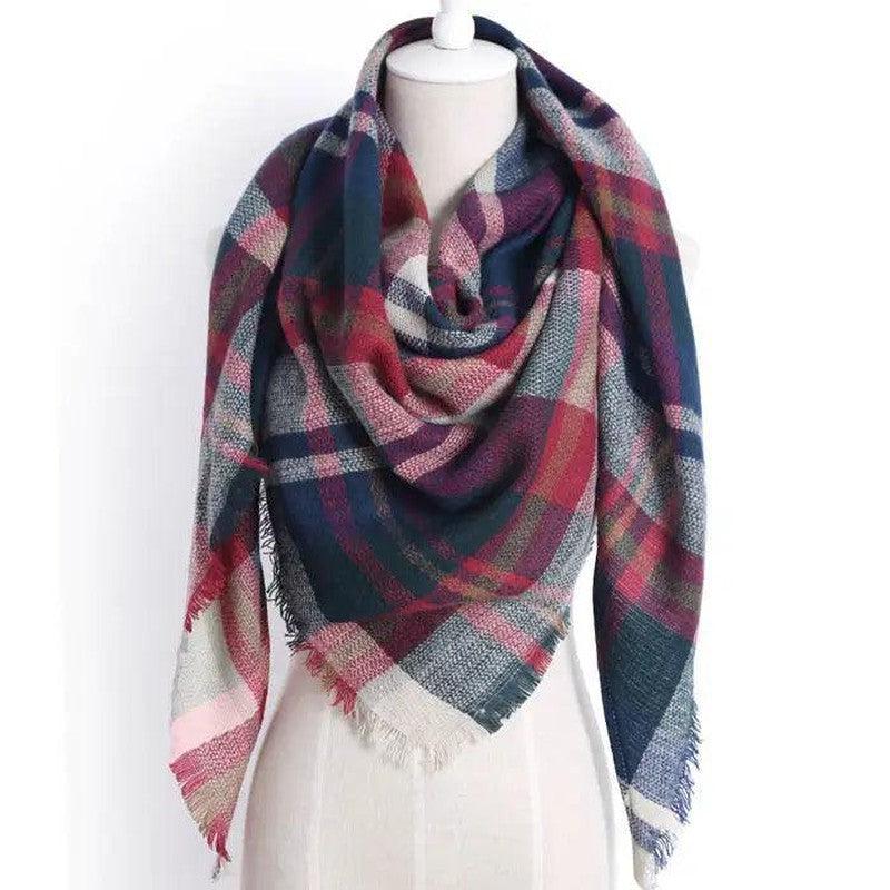 Cheky - European And American Triangle Cashmere Women's Winter Scarf Shawl