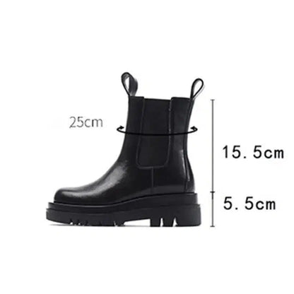 Cheky - Fashion thick-soled smoke tube boots women