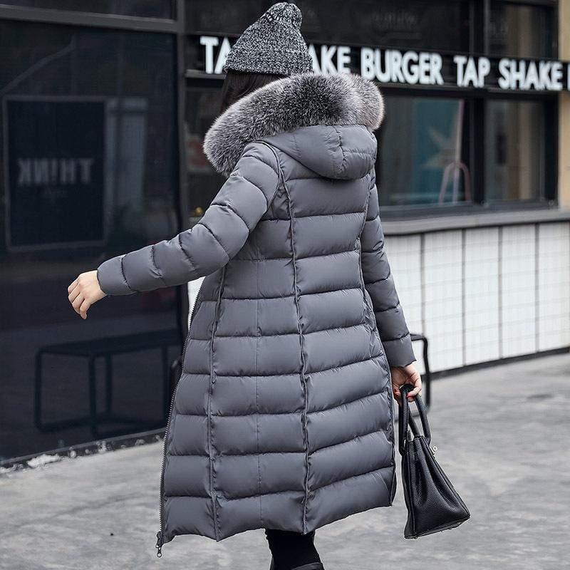 Cheky - Fur collar down jacket