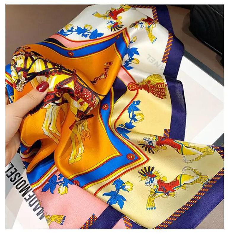 Cheky - Genuine Silk Scarf Age Reducing Fashionable Small Square