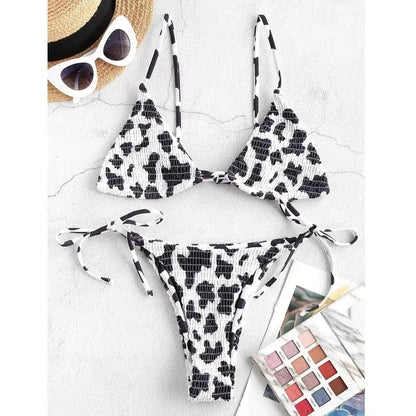 Cheky - Ladies Split Print Bikini Swimsuit