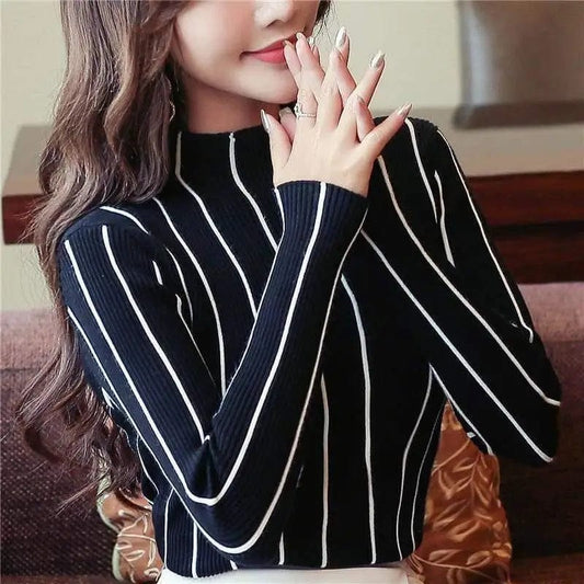 Cheky - Striped slim sweater