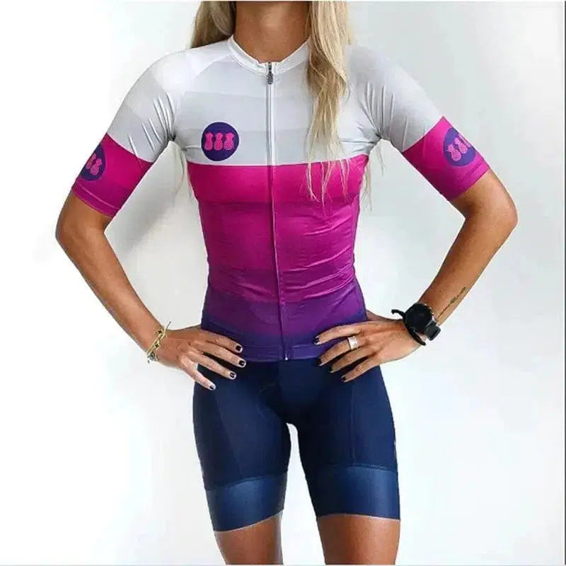 Cheky - Summer Men's And Women's Short-sleeved Cycling Suits