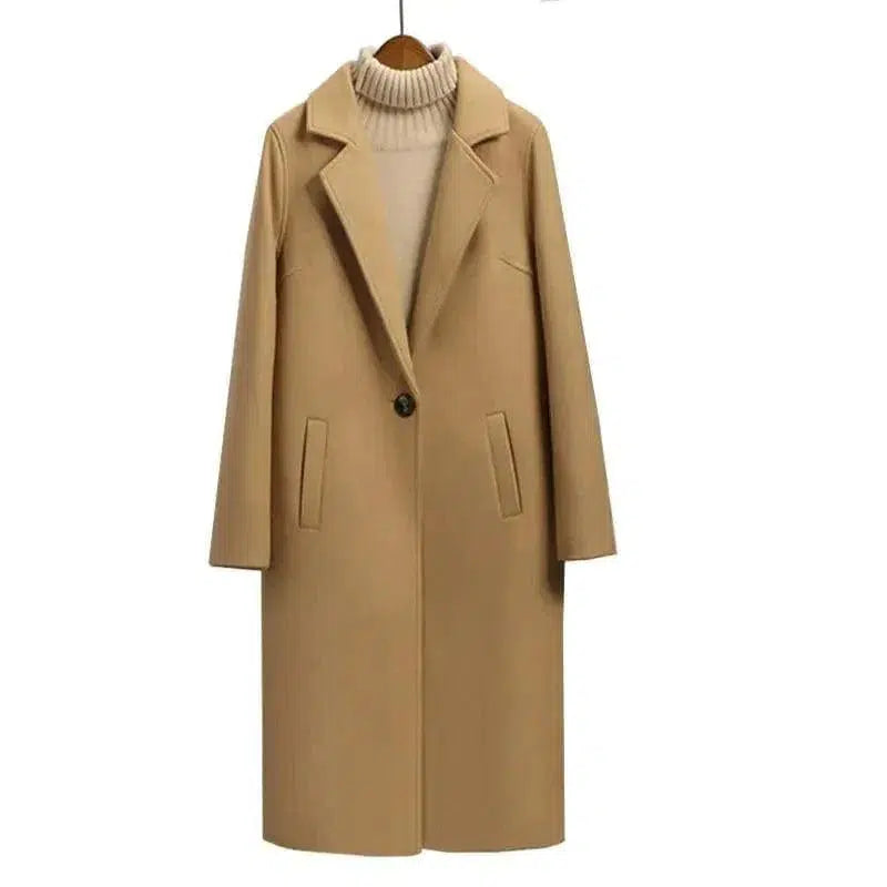 Cheky - Elegant Loose Woolen Coat