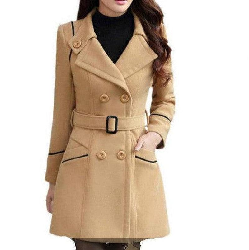 Cheky - Street Chic Woolen Slim Coat