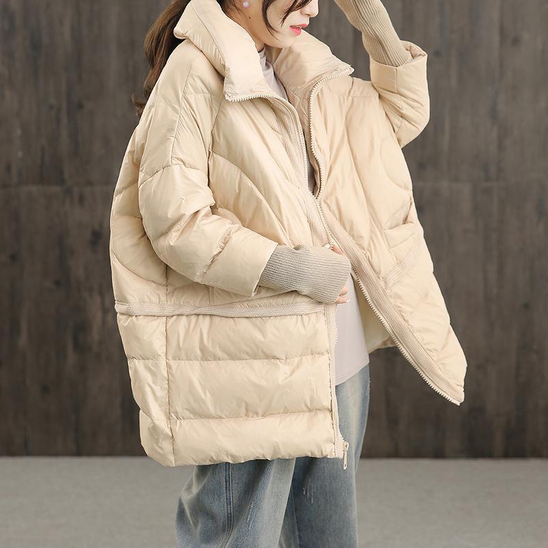 Cheky - Thickened white duck down coat