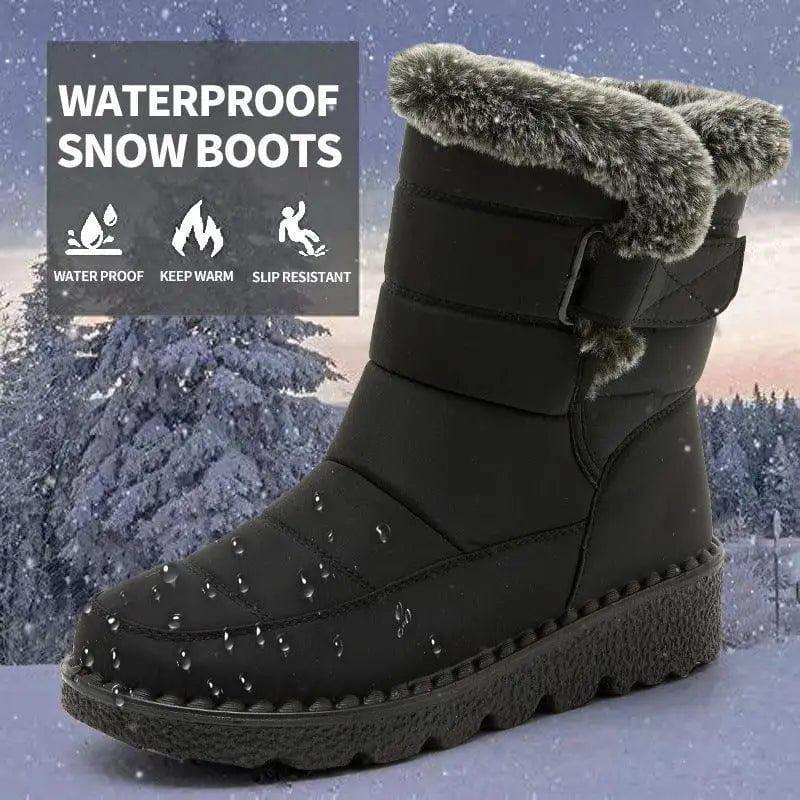 Cheky - Winter Snow Boots Warm Plush Platform Boots Waterproof