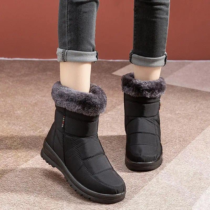 Cheky - Winter Snow Boots Winter Warm Shoes For Women Low Heel Boots