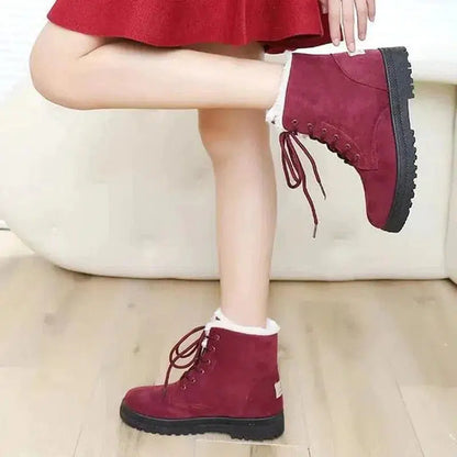 Cheky - Winter Snow Boots With Warm Plush Ankle Boots For Women Shoes